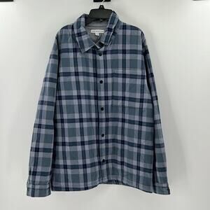 And Now This Macy's Men's Plaid Schaket - Blue Combo - Medium - NWT